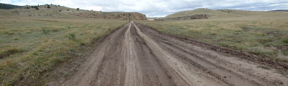 GDMBR: Ranch truck traffic keeps shifting their dirt tracks.